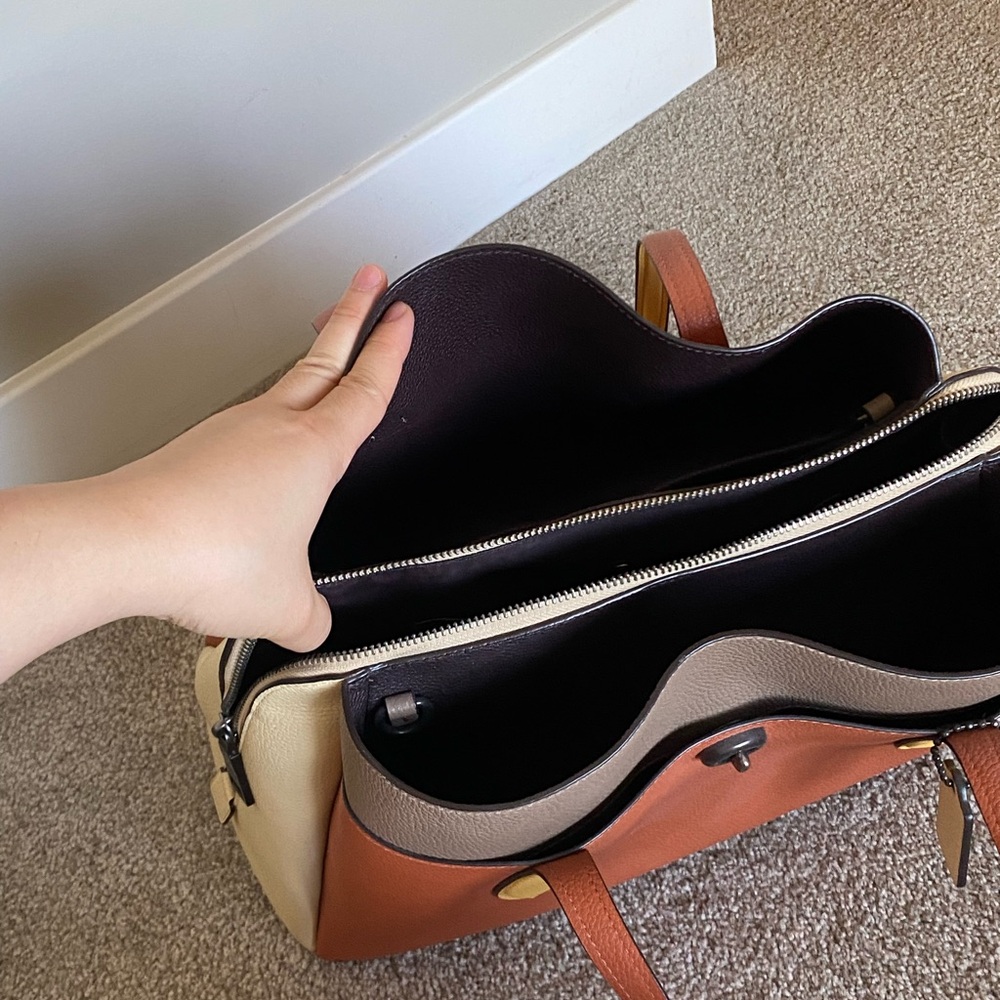 Coach Lora Carryall In Colorblock - Picture 5 of 6